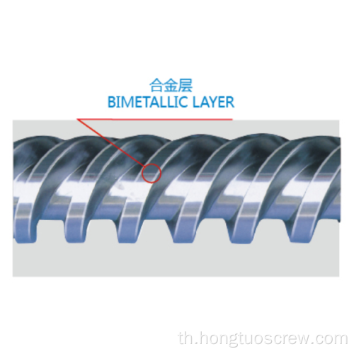 สกรูและบาร์เรล Bimetallic